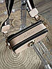 Жіноча сумка Marc Jacobs The Snapshot Beige Multi (Бежева) сумка Крос Боді екошкіра на 2 відділення MJ, фото 11