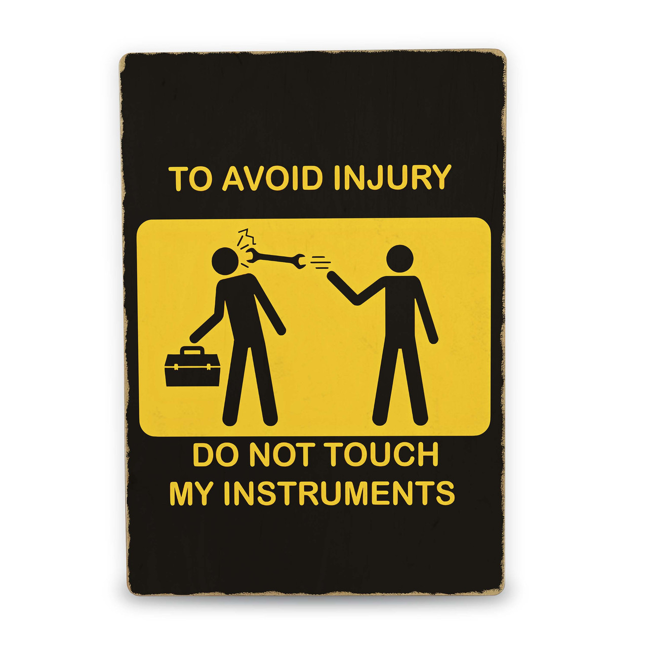 Дерев'яний Постер Не чіпай Мої Інструменти, фото 1