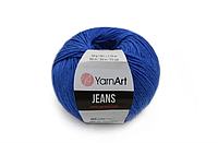 Пряжа для в'язання Yarn Art Jeans. 50 г. 160 м. Колір 47 синій