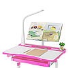 Дитяча парта з настільною лампою + стілець FunDesk Bellissima Pink рожевий для дівчинки, фото 6