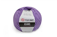 Пряжа для вязания Yarn Art Jeans. 50 г. 160 м. Цвет - 72 лаванда