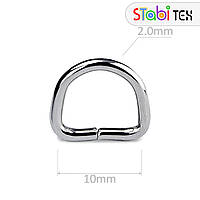 Полукольцо 10мм х 7мм х 2,00мм Никель