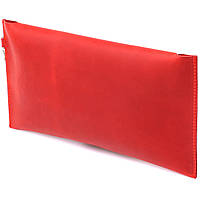 Женская винтажная кожаный тревел-косметичка Shvigel 16427 Красный высокое качество