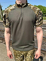 Тактическая рубашка убакс с коротким рукавом пиксель Летняя боевая футболка убакс кулмакс