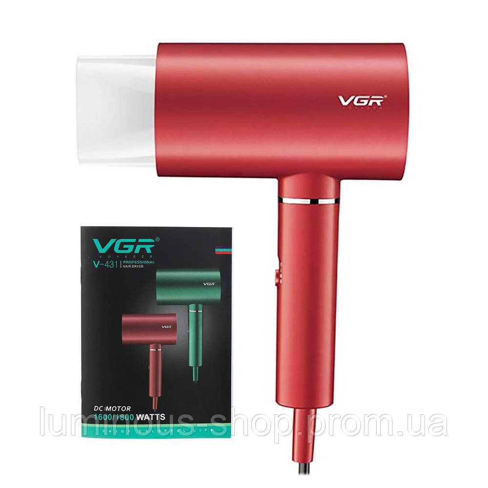 Фен для волос VGR V-431 (воздушный стайлер, профессиональный фен для укладки волос) LU - фото 6 - id-p1864829815