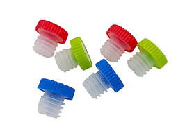 Набір пробок для пляшок затички пластикові багаторазові 6 штук 2,5*2,5 cm