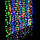 Штора Гірлянда Водоспад 240 LED, розмір 2х2м Мультиколір RD-080, фото 2