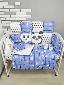 Набір постільної білизни в дитяче ліжечко Хмарка: ковдра трансфомируется в конверт