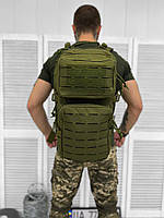 Тактический армейский водонепронецаемый рюкзак Laser 40 л Военный штурмовой рюкзак кордура олива 40л