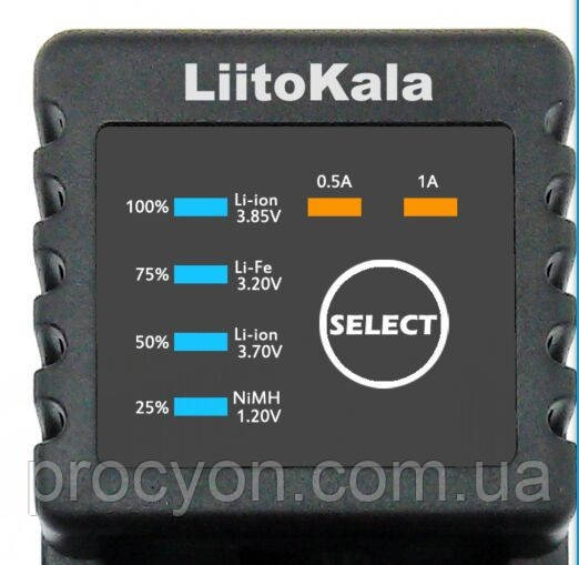 Універсальне зарядне Liitokala Lii-100