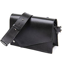 Женская стильная сумка из натуральной кожи GRANDE PELLE 11434 Черный высокое качество