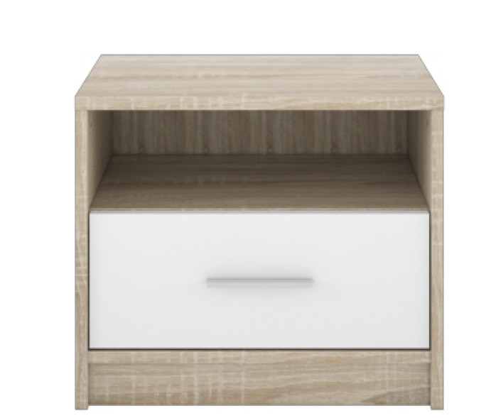 Тумба приліжкова KOM1S Непо Сонома з білим, фото 1