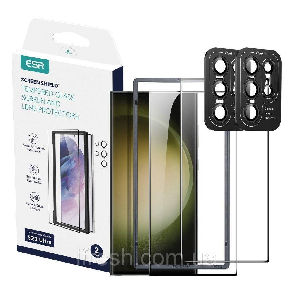Захисне скло ESR для Samsung Galaxy S23 Ultra Protector Set (2 pack), Clear (4894240175798)