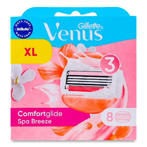 Змінні касети Gillette Venus3 comfortglide spa breeze 8 шт.