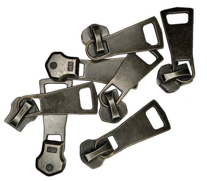 Бігунки для блискавки Метал тип 10 антік