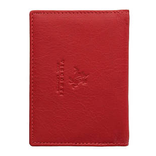 Візитниця шкіряна Visconti TC1 - Polo (red) червона