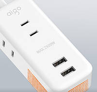 Удлинитель фильтр Aigo Power Strip (3 розетки и 2 USB) 1 m AC0320