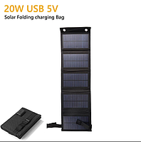 Туристическая солнечная панель 5 секции солнечная батарея для зарядки телефона, повербанка