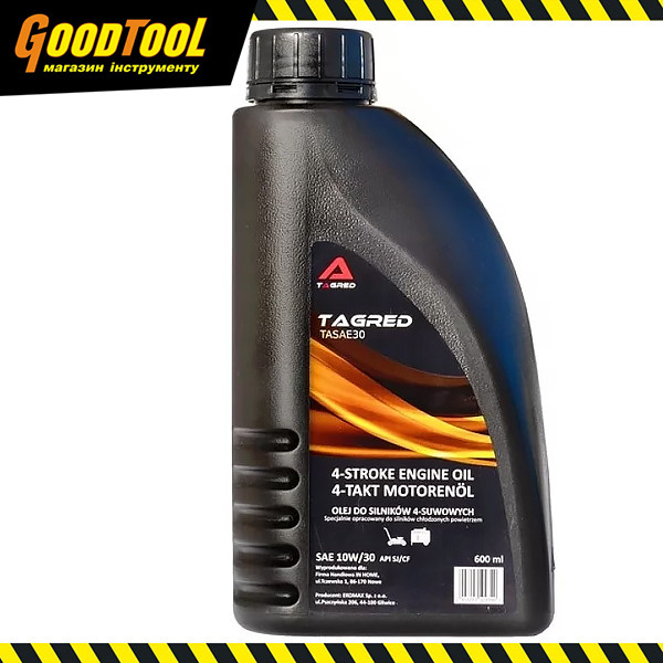 Моторне мастило TAGRED TASAE30 для 4-тактного двигуна 10W-30 (0.6 л)