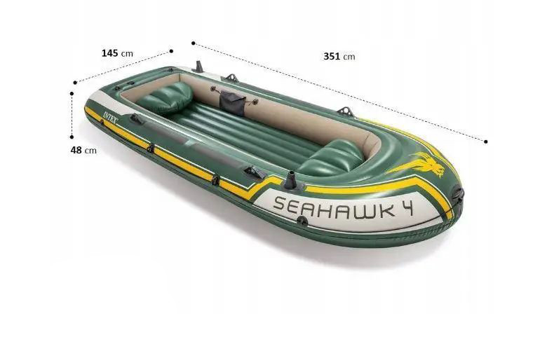 Лодка надувная INTEX SEAHAWK 4-местная (68351) - фото 2 - id-p1864866738