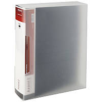 Папка з файлами, дисплей-книга в пластиковому боксі Axent (A4, 100 файлів, чорний) 1200-01-A