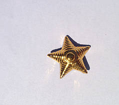 Зірка 20мм ВСУ золото