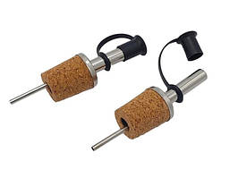 Пробка гейзер з дозатором для винної пляшки Корок корковий для вина і шампанського багаторазова набір 2 шт