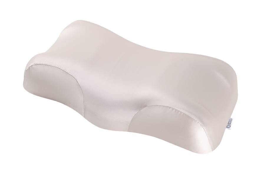 Ортопедична подушка Beauty Balance від зморшок сну та ранкової набряклості  (MEMORY FOAM), шовк бежевий