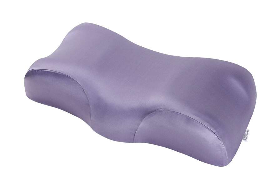 Ортопедична подушка Beauty Balance від зморшок сну та ранкової набряклості  (MEMORY FOAM), шовк лаванда