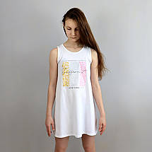 3244бейл Трикотажний сарафан білий тм Glo-story, фото 3