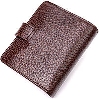 Компактный бумажник для мужчин из натуральной кожи KARYA 21326 Коричневый высокое качество