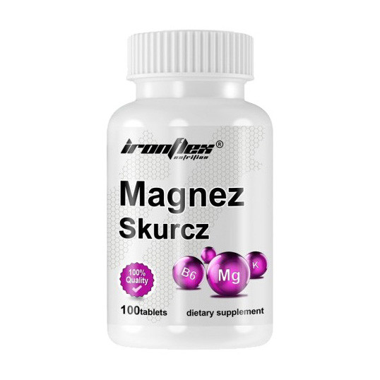 Магній, калій та вітамін В6 IronFlex Magnez Skurcz 100 tabs