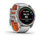 Смарт-годинник Garmin Fenix 7X Pro - Sapphire Solar Edition - титановий корпус з димчасто-сірим/помаранчевим ремінцем, фото 3