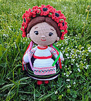Кукла Украиночка, вязаная крючком, ручная работа