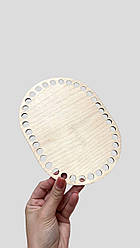 Дерев'яне дно із фанери, овал, 20*15см