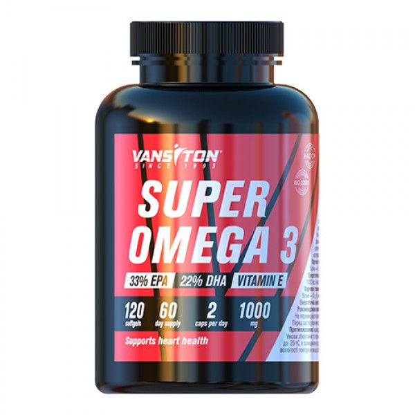 Супер Омега 120 капсул Vansiton
