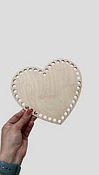 Дерев'яне дно із фанери, серце, 20*19