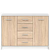 Комод KOM2D4S Непо Сонома з білим, фото 3