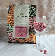 Шоколад полуничний Callebaut Бельгія ваговий