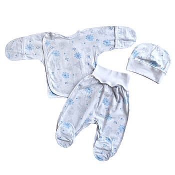 Комплект ясельний (білий зі звірятками)