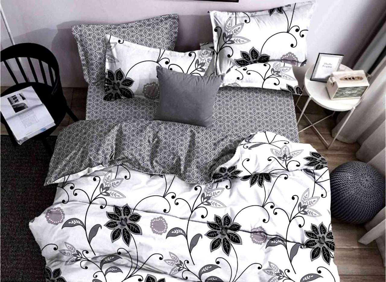 Набір постільної білизни Бязь Голд Люкс Дуєт №бл137 Євро 220х240