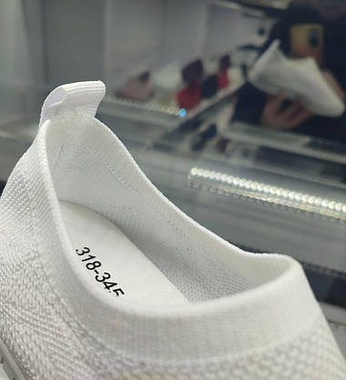 38 р Білі мокасини слипоны жіночі кеди кросівки літні, фото 2