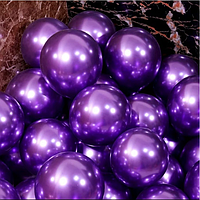 Повітряні кулі Хром фіолетовий, латексна куля для фотозони 30 см 12" 1 шт Китай