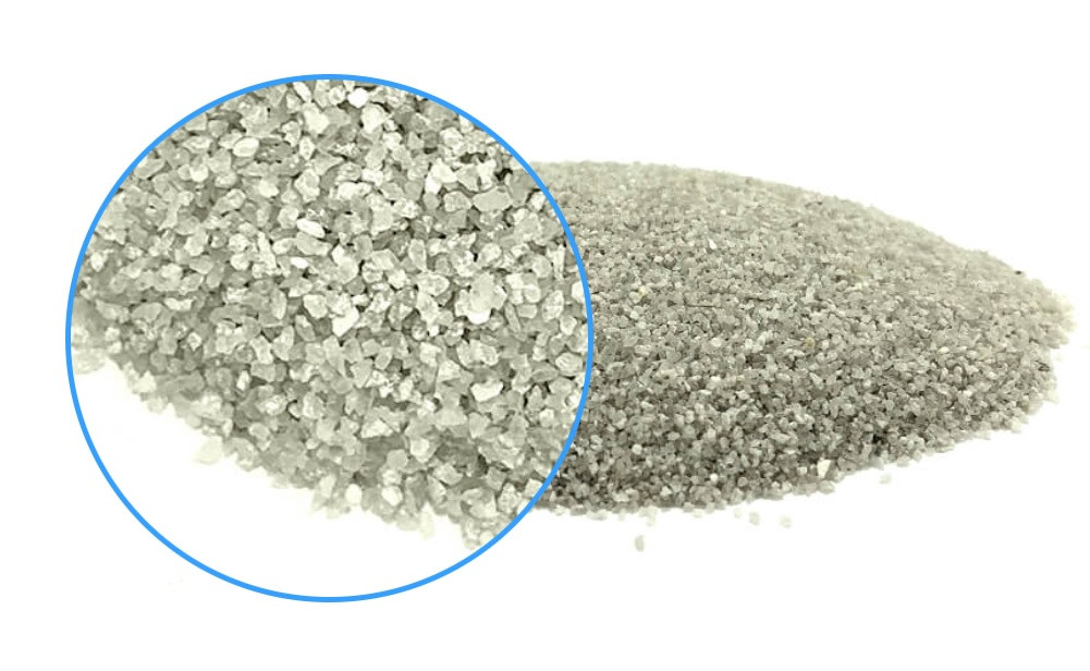 Кварцевый песок мелкой фракции 0 8-1 2 мм для бассейна, кварцевый песок для фильтров маршалит в мешках 25 кг - фото 4 - id-p1864916729