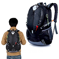 Рюкзак туристический на 40 л, (52х35х20 см) xs2586, Черный / Походный рюкзак / Рюкзак в поход