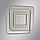 Керована світлодіодна люстра Esllse з пультом GEOMETRIA SQUARE 60W S-550х57-WHITE-220-IP20, фото 2