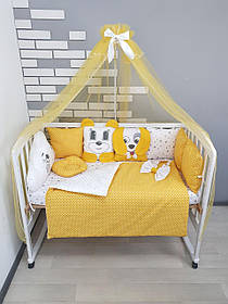 Набір постільної білизни в дитяче ліжечко Хмарка: ковдра трансфомируется в конверт