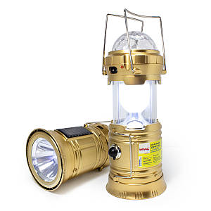 Ліхтар-трансформер світлодіодний акумуляторний з функцією диско-куля (торц. світло: 1LED/50LUM; бок.