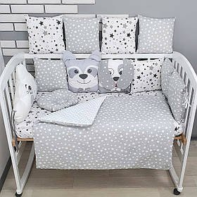 Набір постільної білизни в дитяче ліжечко Хмарка: ковдра трансфомируется в конверт