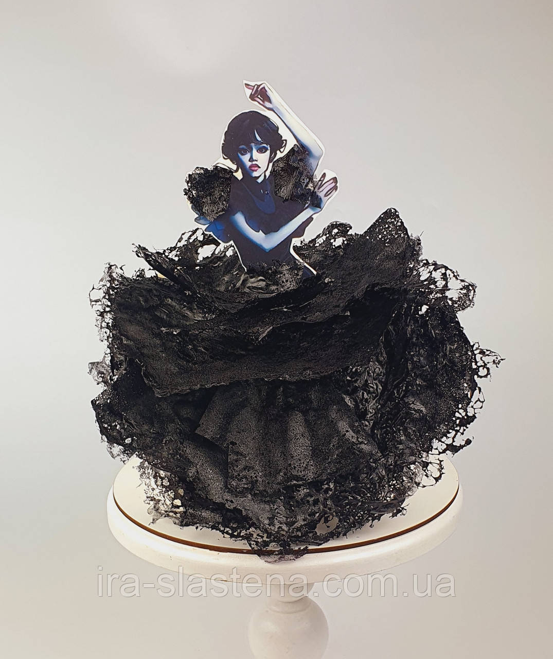 Торт Венсдей Wednesday без мастики кремовий, фото 1